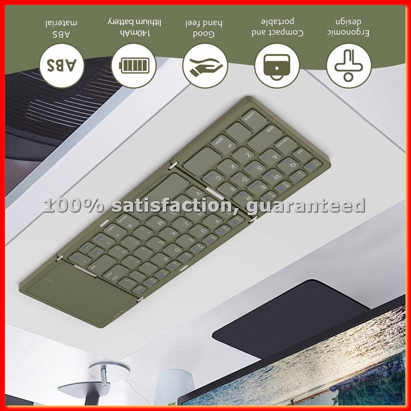 Wireless Keyboard Mini - BO89T Bluetooth Wireless Folding Keyboard with