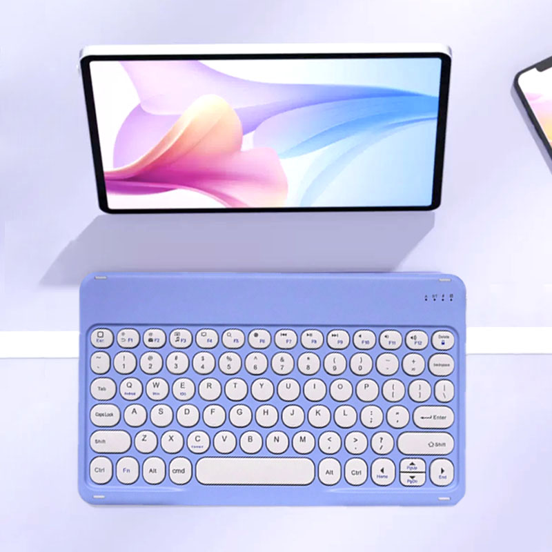 Wireless Keyboard Mini - Round Hat Silent Retro Mini Wireless