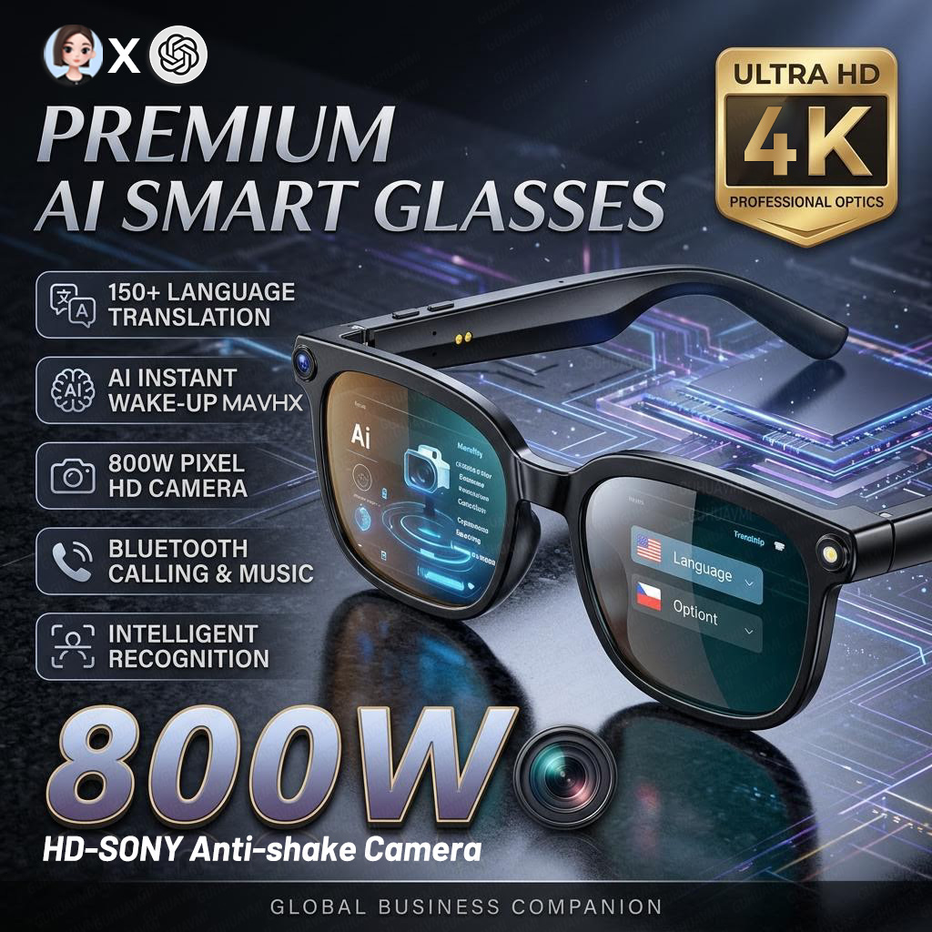 2026 4K 8MP Smart Glasses Men  – Smart Glasses Ar Bewertung und Preis