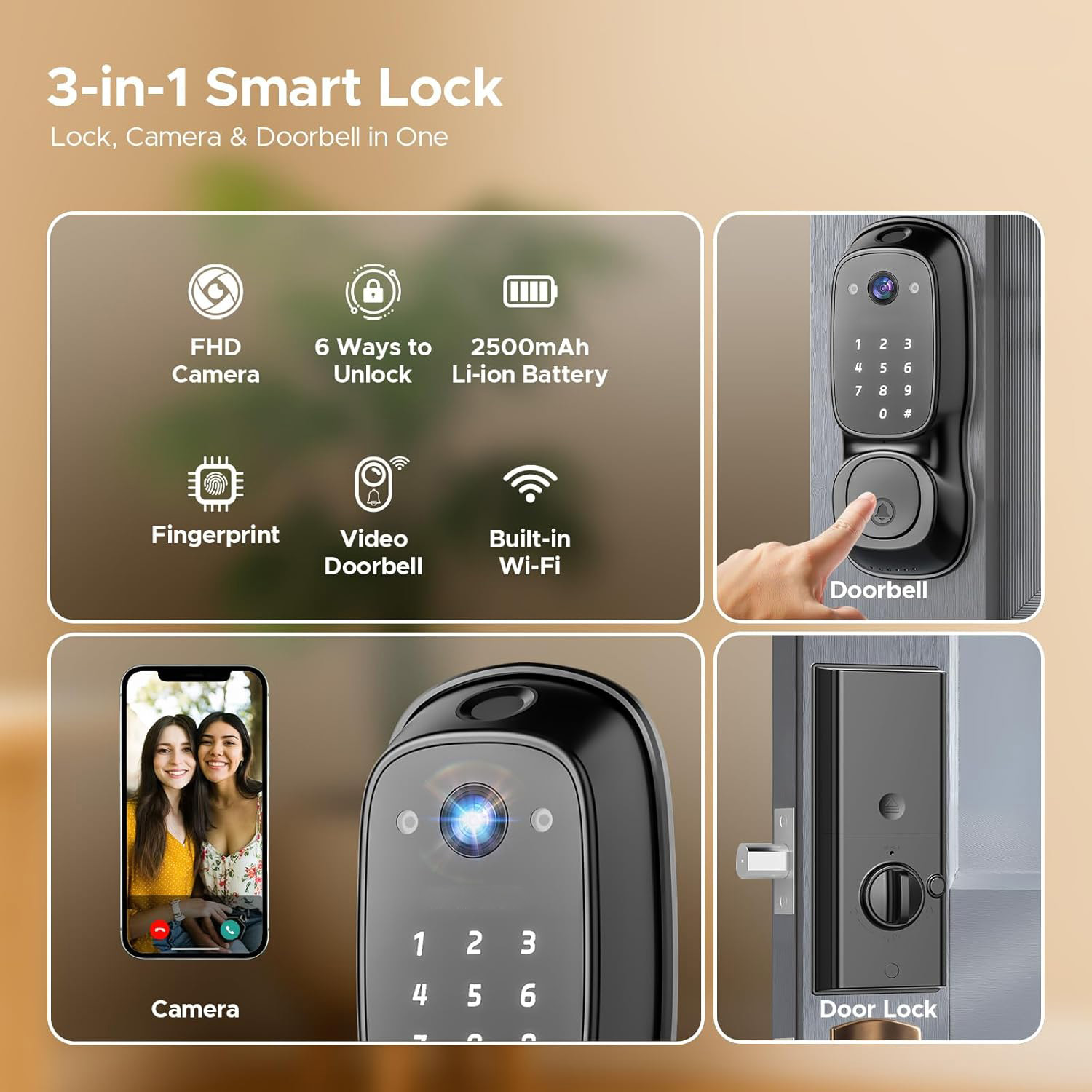 Tuya Wifi Smart Door Lock ‎Cam – Electronics & Gadgets Icon Bewertung und Preis