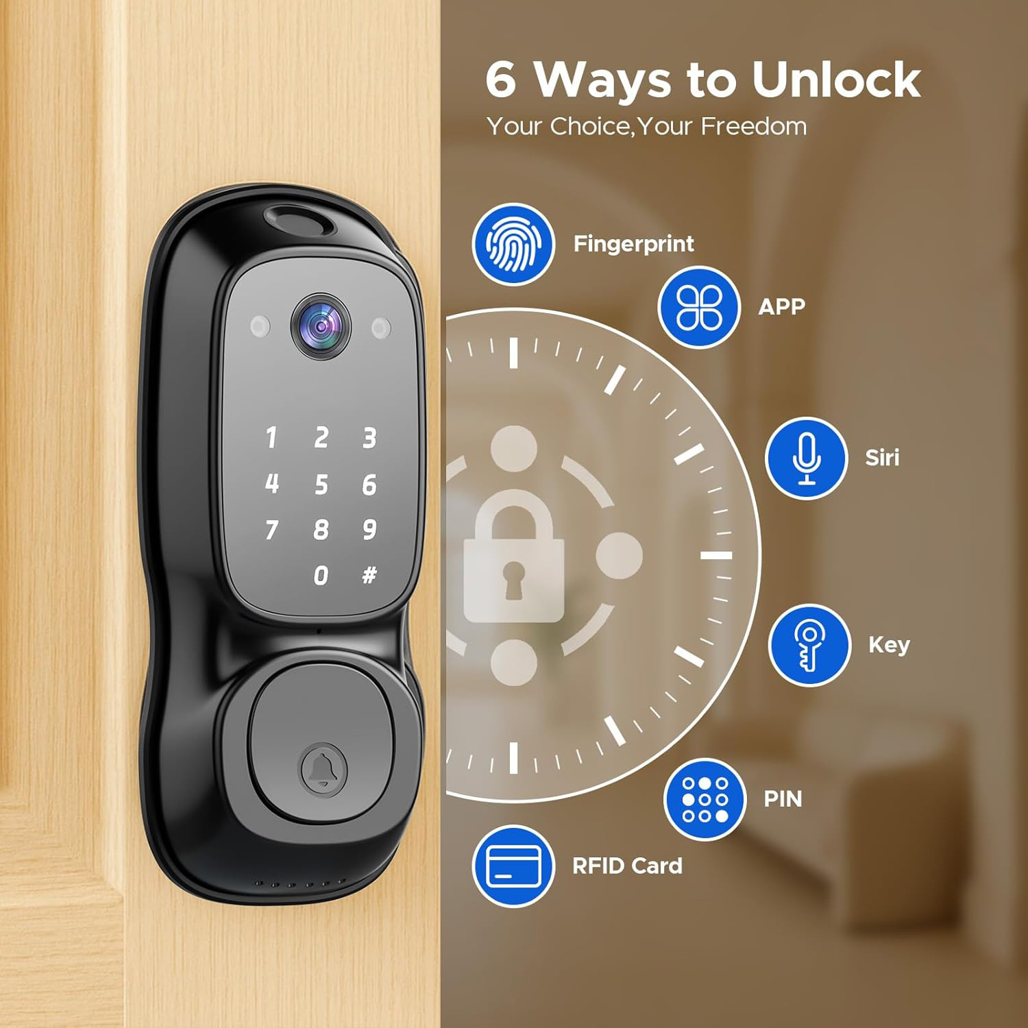 Tuya Wifi Smart Door Lock ‎Cam – Electronics & Gadgets Icon Bewertung und Preis
