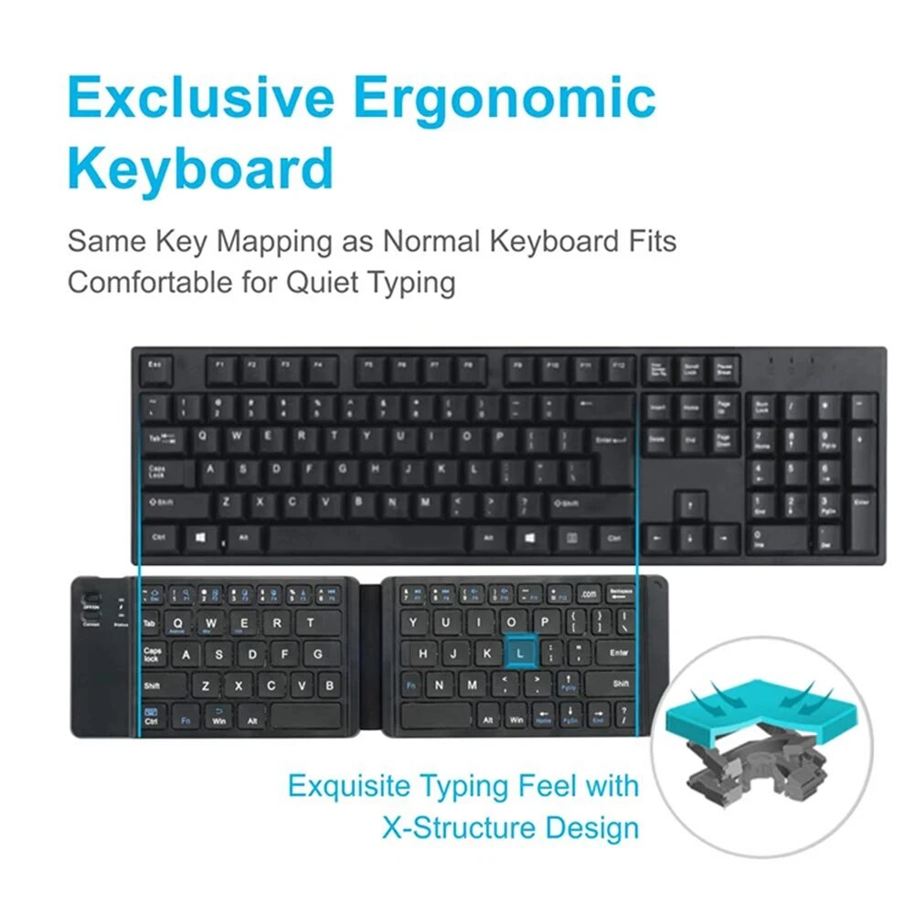 Folding Bluetooth Keyboard For – Wireless Keyboard Mini Bewertung und Preis