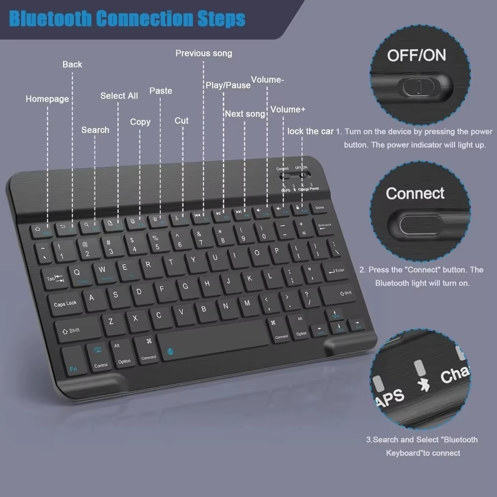 Bluetooth 5.0 Wireless Keyboar – Wireless Keyboard Mini Bewertung und Preis