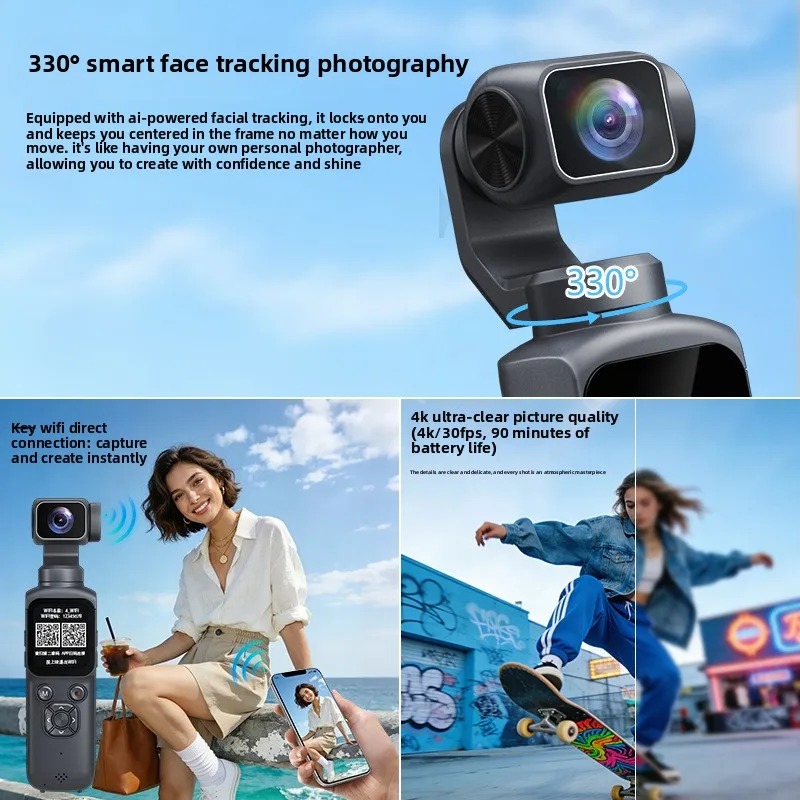 4K HJD05 Pocket 3 Camera with  – Action Camera 4K Bewertung und Preis