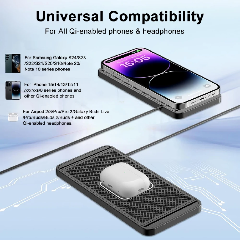 Car Wireless Charger Silicone  – Wireless Phone Charger Pad Bewertung und Preis